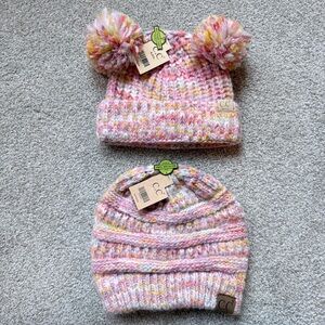 NWT C.C Mommy/ Daughter matching wool blend hats bundle